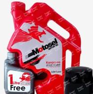 روغن موتور4.5لیتری 2050 sl متوسل و فیلتر روغن پراید