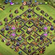 بازی کلش آف کلنز اکانت عالی تالار11 با همه چیزاش باز کردم