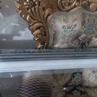 پرده 2لایه زبرا لایه زیر سفید وآستر قهوه ای راهرا طبق عکس