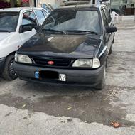 پراید 1387 رنگ مشکی دو لکه رنگ