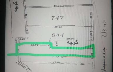 400 متر زمین تجاری 3نبش کمربندی