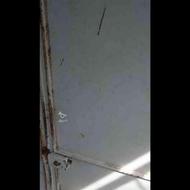 درب آهنی دو لنگه حیاط