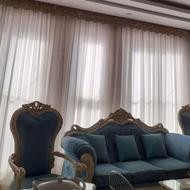 پرده پذیرایی و آشپزخانه