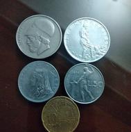 پنج عدد سکه خارجی قدیمی کلاسیک