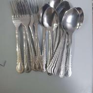 2 دست قاشق چنگال