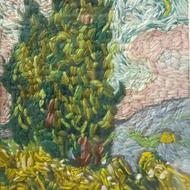 گلدوزی سرو ونسان ونگوگ