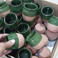 دیزی سفالی لیوان و کاسه سفالی