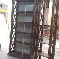 کتابخانه،استندتمام چوبی نرات