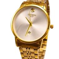 ساعت مچی سیتیزن موتور ژاپن طلائی تقویم دار