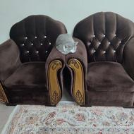 مبل تمام مخمل با کتیبه