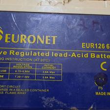 باتری موتور سیکلت6وات .12آمپر