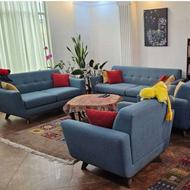 مبلمان 7 نفره چوب راش برند لاریندار مدل کامفورت