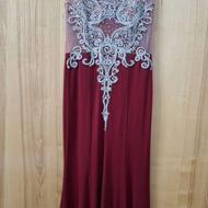 لباس مجلسی قرمز زنانه، تمیز و خوشدوخت (40 تا 42)