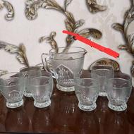 پارچ و لیوان آمریکایی ظروف کریستال