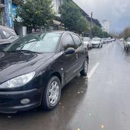 پژو206 مشکی بیرنگ