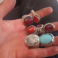 انگشتر های سنگ اصل معدنی