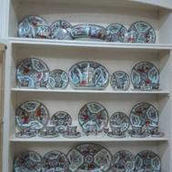 سرویس چینی گل مرغی غذاخوری 12نفره