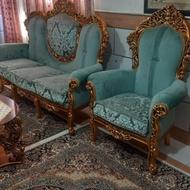 مبل 9 نفره با میز عسلی،میز ناهار خوری 4نفره