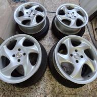 رینگ پورش دیزاین 17 با لاستیک 80 درصد