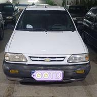 پراید سفید مدل 86 دوگانه کارخانه