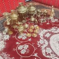 سماور قوری قلیون مجسمه برنجی