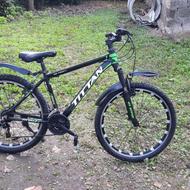 دوچرخه سایز 26 دنده ایی و کمک جلو سالم