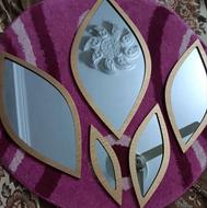 آینه 5تیکه قاب طلایی