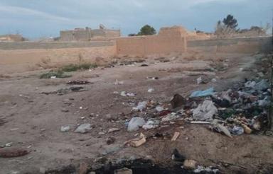 زمین واقع شده در قلقبابا داخل قلعه