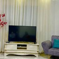 پرده حریر سفید پنج متری پانچ