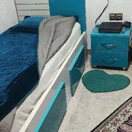 تختخواب یک نفره ام دی اف دست ساز