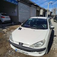 پژو 206سفید مدل 89