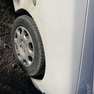 گلگیر جلو 206سفید رنگ شده