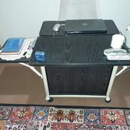 میز رایانه ، چرخ دار ، نئوپان ، بدون صندلی