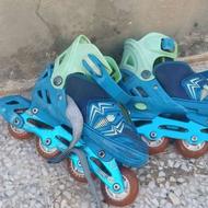 اسکیت برند اسپایدر رنگ سبز و ابی