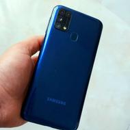 گوشی سامسونگ m31 در حد نو 128 گیگ رام 6 باطری 6000