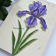 تابلو نقاشی زنبق برجسته