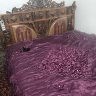 فروش تخت دونفره فرفوژه تمیز و سالم همراه با خوشخواب