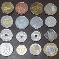 17 عدد سکه خارجی مطابق تصویر