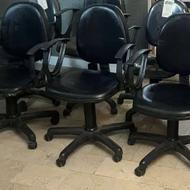 20 عدد صندلی گردان چرخ دار و انواع میز اداری