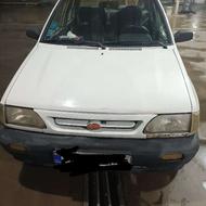 پراید سفید کاملا سالم دارای 4حلقه لاستیک لاستیک جلو خارجی