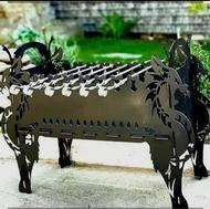 منقل کبابی تاشو پازلی طرح اژدها