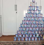 قوطی شیرخشک تمیز