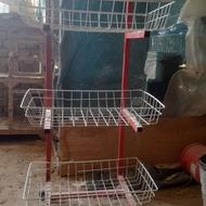 قفسه سه طبقه برای مواد غدایی