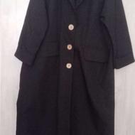 مانتو دگمه دار و جیبدار بلند سایز 50