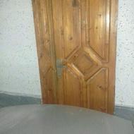 درب دولنگه با دستگیره و چشمی