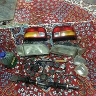 چراغ جلو و خطر پرایدی وکمک وکف پایی غیره