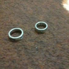 دو عدد انگشتر تمام استیل محکم و رنگ ثابت