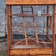 قفس چوبی پرنده