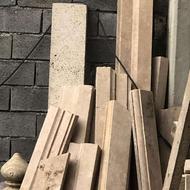 فروش سنگ تراورتن کرم نما سالم 20تا30 متر مازاد پروژه