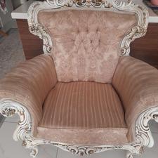 مبل استیل چوب روس و میز نهار خوری و میز عسلی ومیز Tv ست کامل